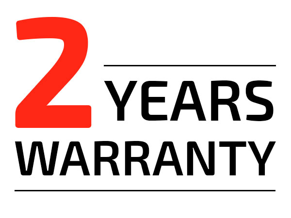 2 years warranty